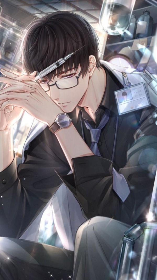 Hình ảnh Anime nam đeo kính lạnh lùng