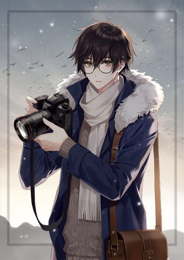 Hình ảnh Anime nam đeo kính lạnh lùng