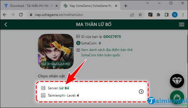 giftCode Ma Thần Lữ Bố